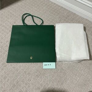 Rolex Green Shopping Bag